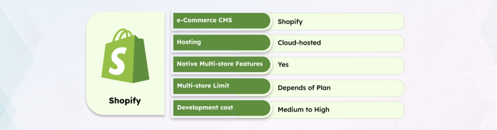 Shopify multistore eCommerce