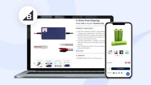 product description and image