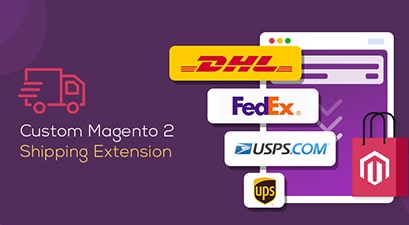 custom magento to shipping extension banner