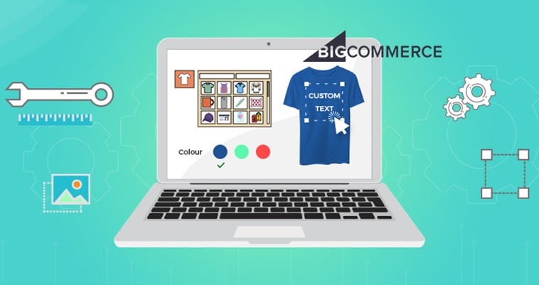 bigcommerce website custom text image
