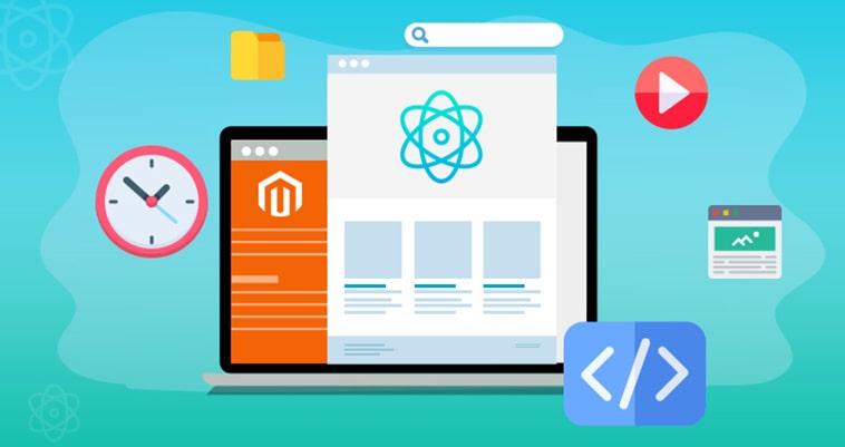react js and magento banner image