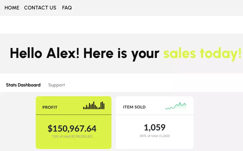 Custom Merchants Dashboard