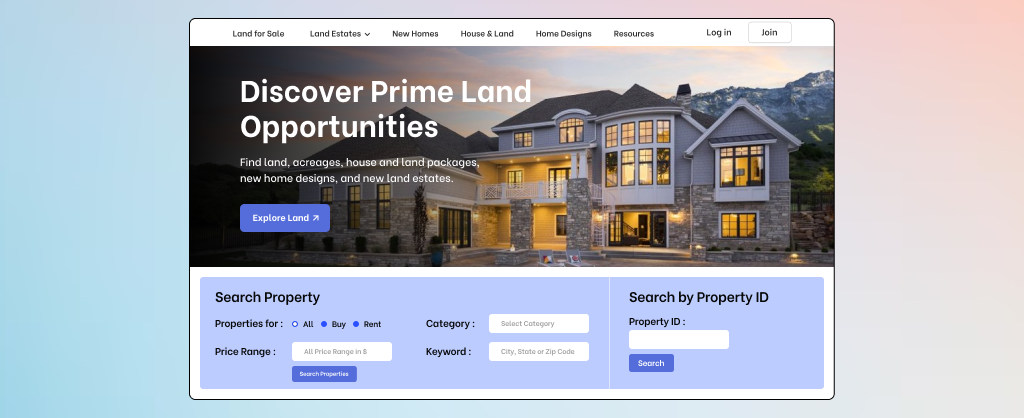 Advanced property Listing & Search - real estate software solutions