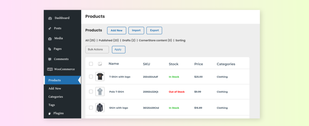 Export Product Data from WooCommerce