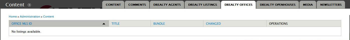 View, edit and delete listing for Office MLS ID