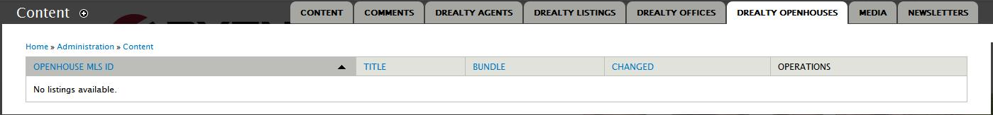 View, edit and delete listing for Openhouse MLS ID