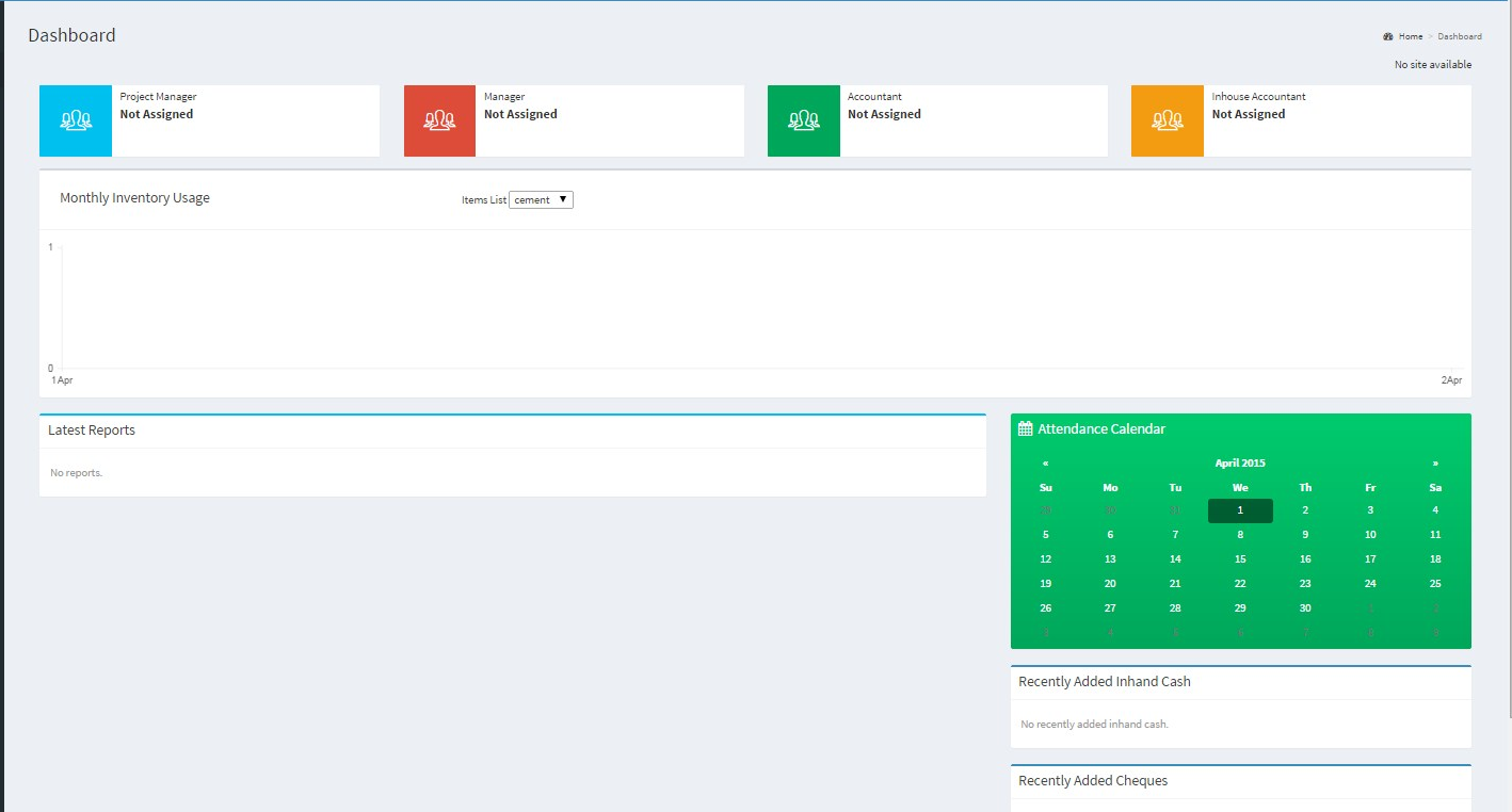 dashboard  to assigned users/employees names