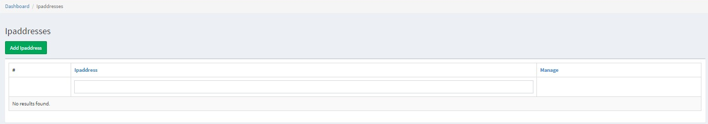 Manage IP Address