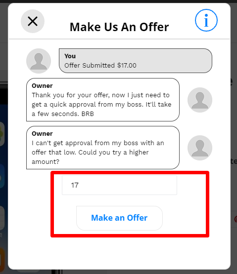 price negotiator chat bot