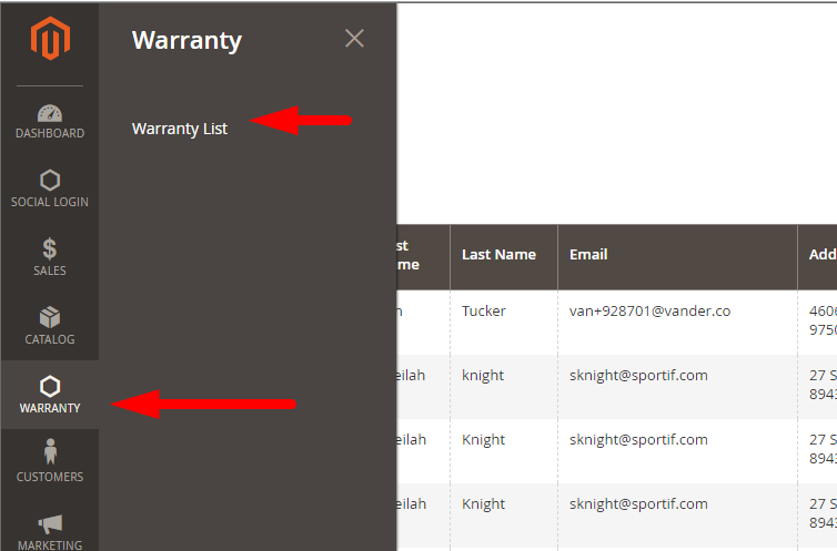 magento warranty extension