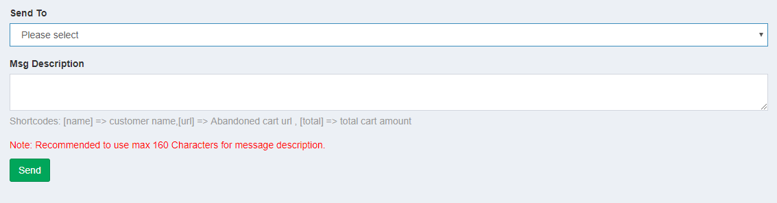 cart recovery app SMS