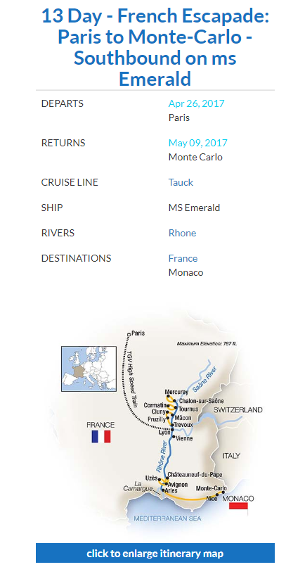 travel portal itinerary map