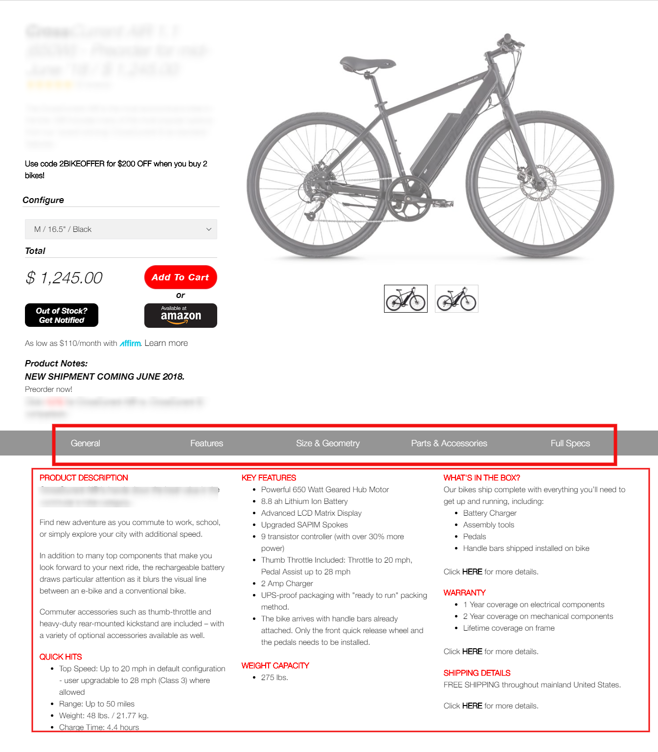 Shopify theme development- product page