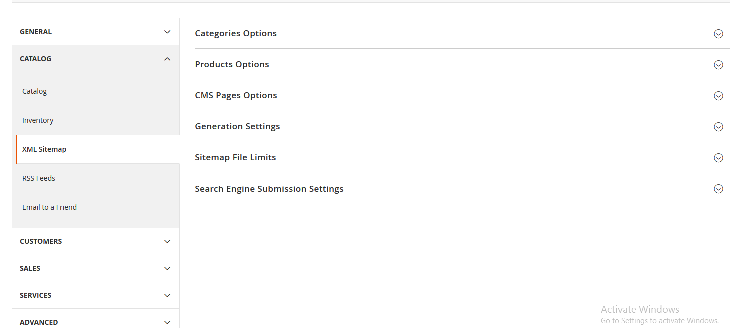 magento xml sitemap