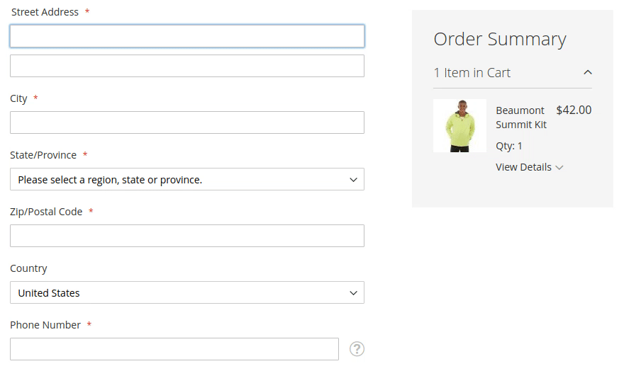 Custom Shopify Checkout-Address suggestions