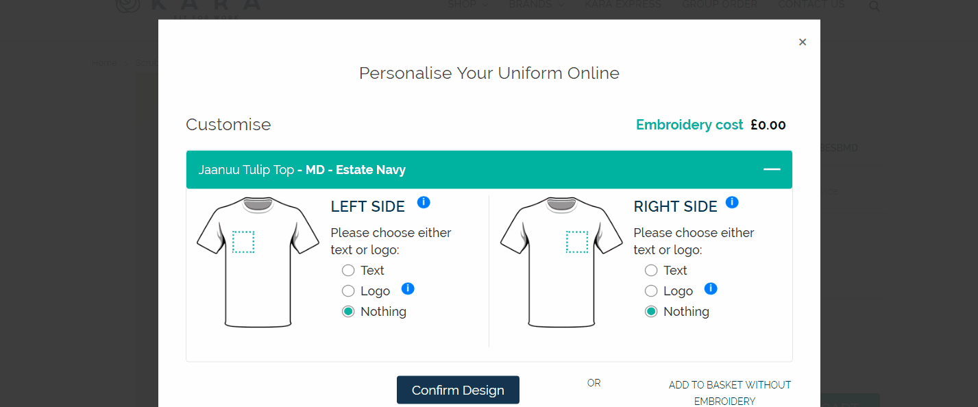 Increments in the price