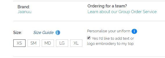 Option to avail Embroidery Option to avail Embroidery