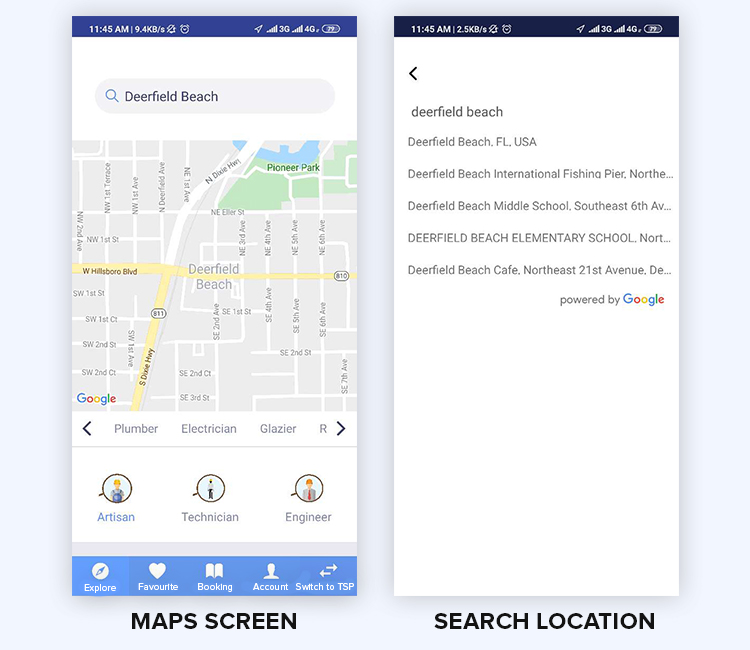 Map integration in Marketplace app with React Native