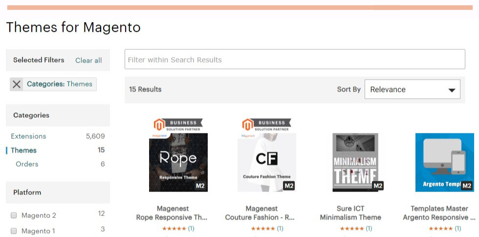 Magento_Theme Selection