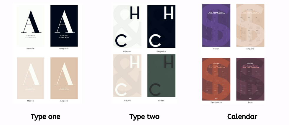 online poster design tool-custom color variants