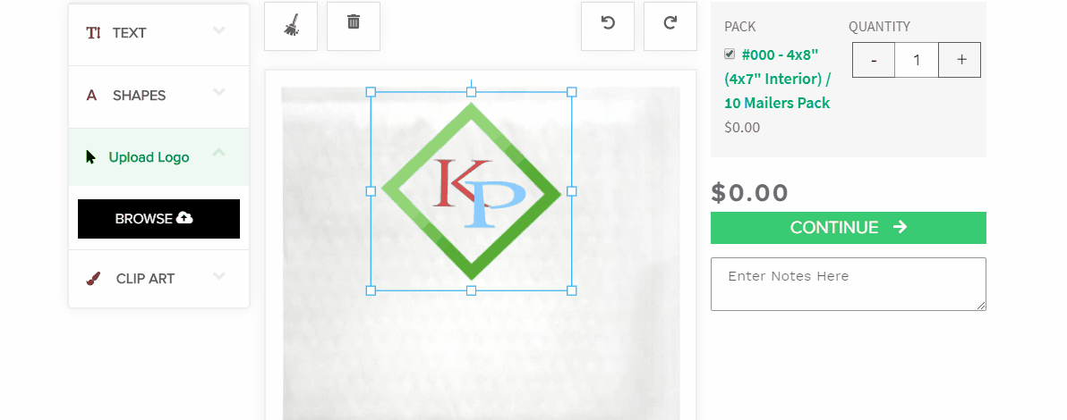 Adding text to custom printing boxes