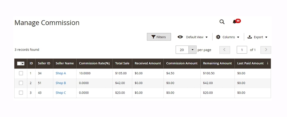 Managing commissions on Magento Multivendor marketplace