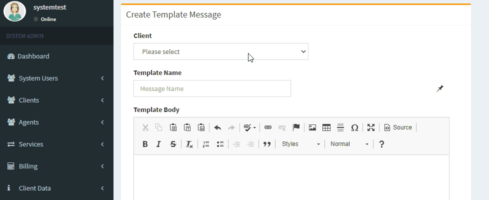 Creating message templates