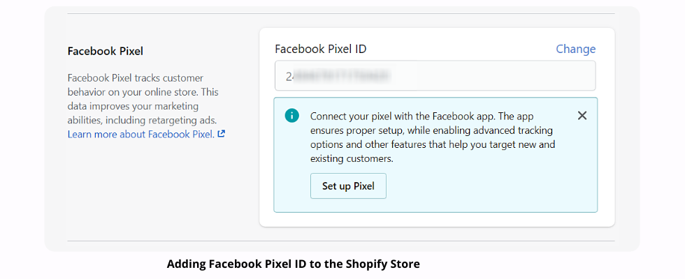 Adding Facebook Pixel Id to the Shopify Store
