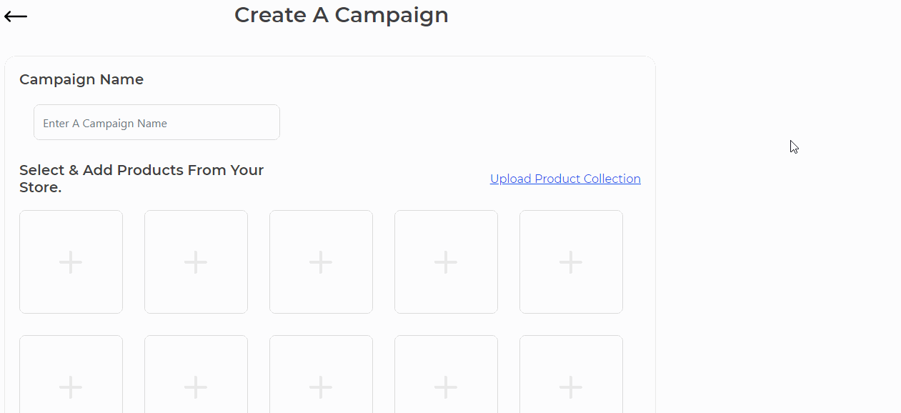 Campaign Creation - Shopify referral