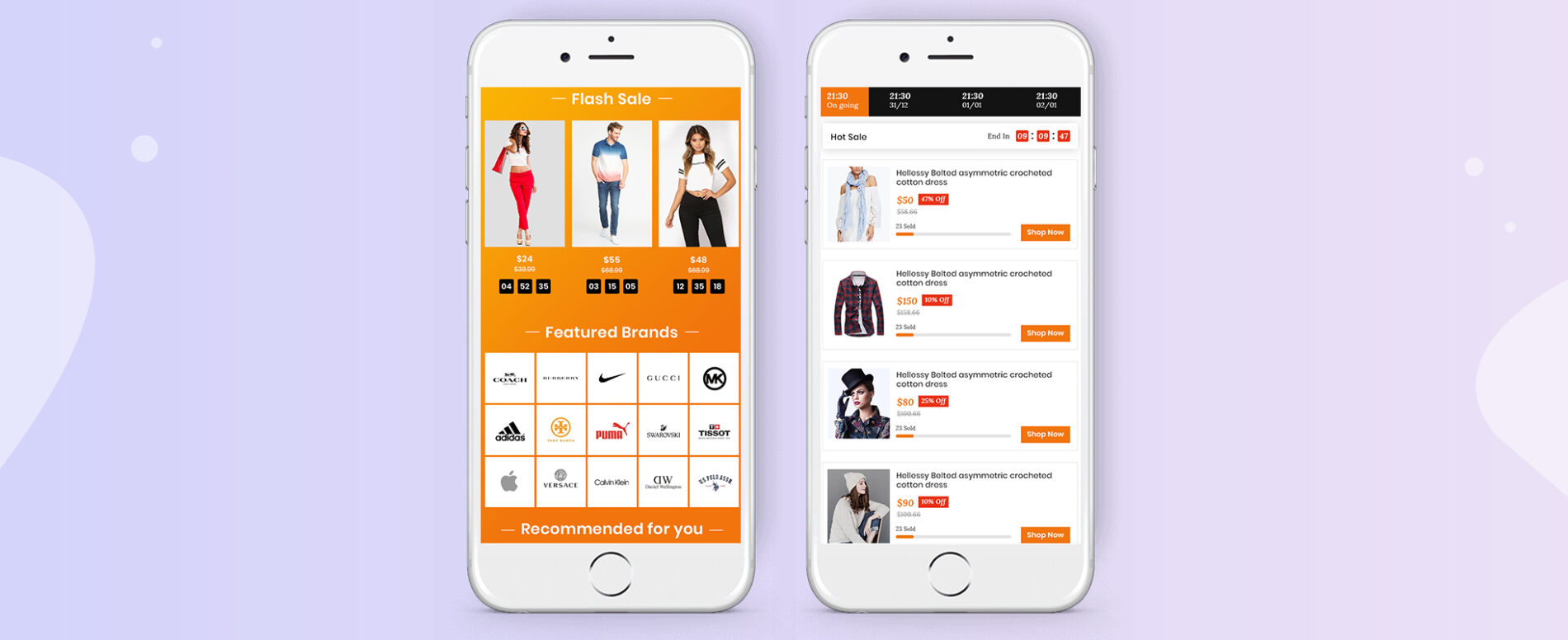 Flash sales on eCommerce mobile app Flash sales on eCommerce mobile app