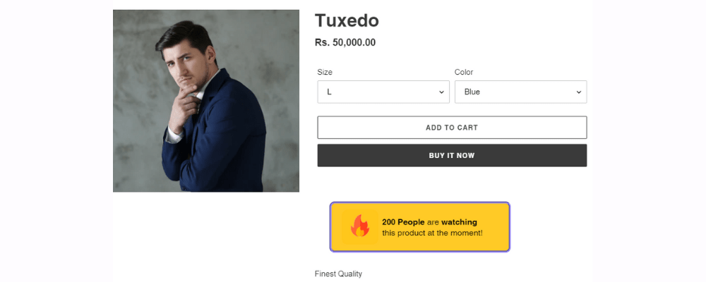Custom Active Shoppers widget