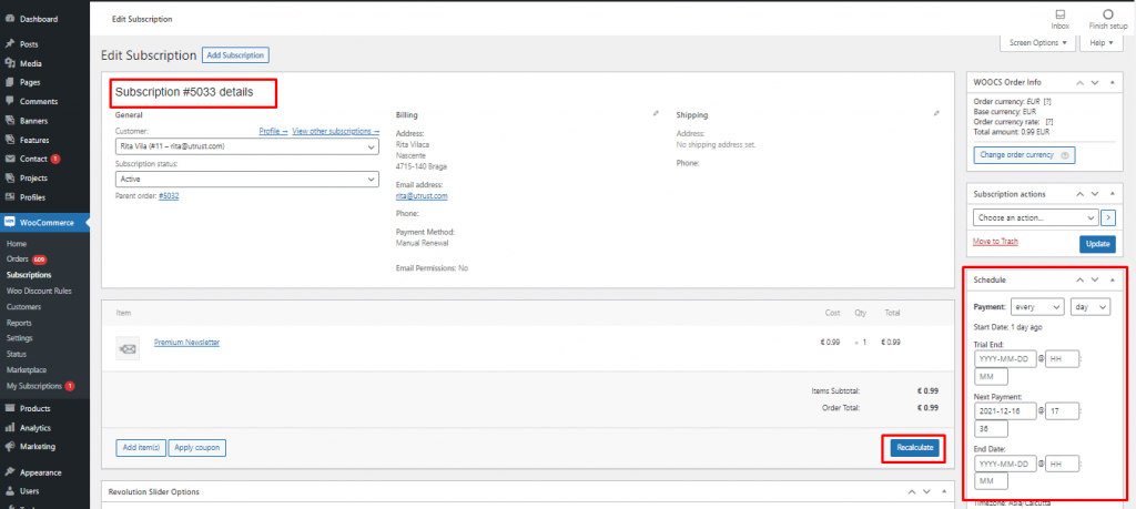 WooCommerce payment gateway development: Manage subscriptions