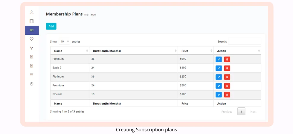 Creating Subscription plans