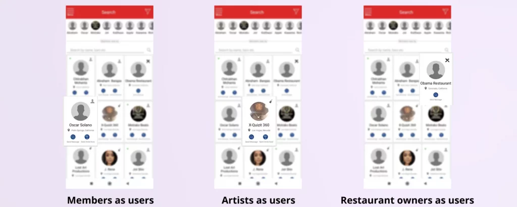 Multiple Users on Drink Gifting Mobile App Multiple Users on Drink Gifting mobile app