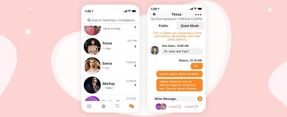 Public Chats in iOS dating app