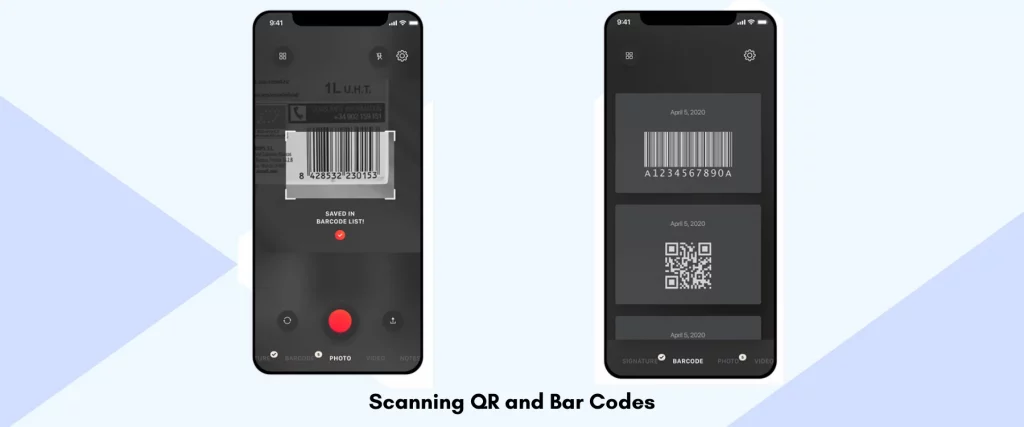 Scanning QR and Bar Codes
