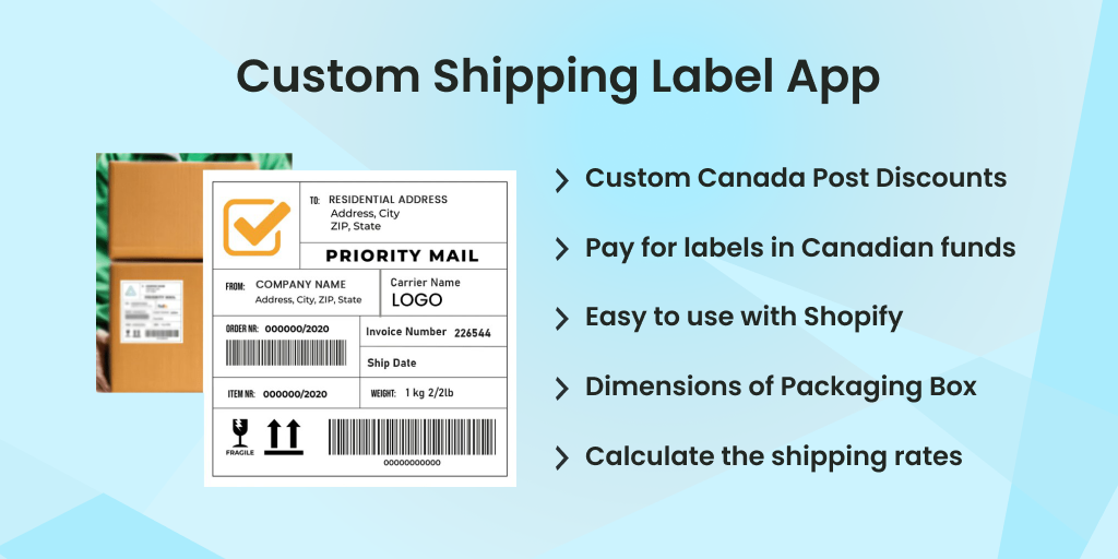 Custom Shipping Label App