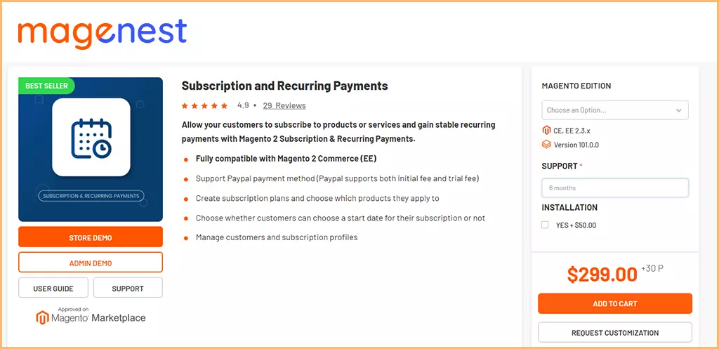 Subscription and Recurring Payments by Magenest
