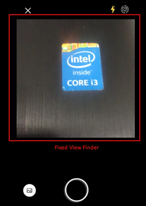 camera view finder restriction